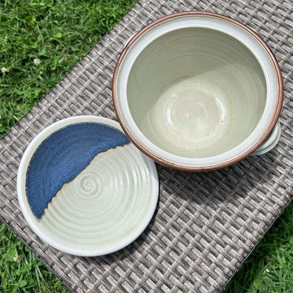 Vintage Native American Pottery Casserole Dish